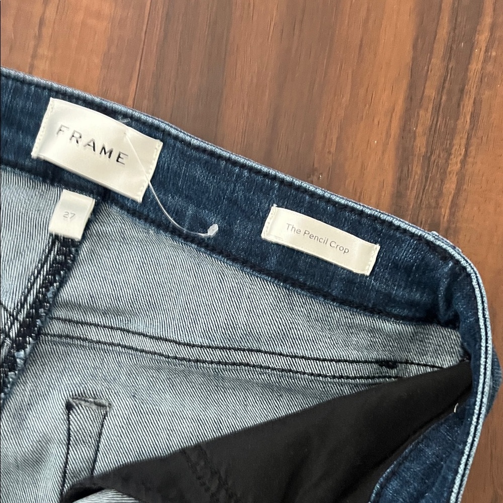 New Frame Denim Women's Dark Blue Straight Jeans size 27,28 - Picture 7 of 10